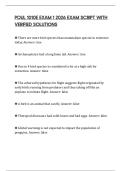 POUL 1010E EXAM 1 2026 EXAM SCRIPT WITH VERIFIED SOLUTIONS
