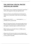 POUL 1010E EXAM 1 2026 FULL PRACTICE QUESTIONS AND ANSWERS