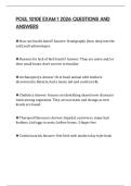 POUL 1010E EXAM 1 2026 QUESTIONS AND ANSWERS