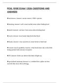 POUL 1010E EXAM 1 2026 QUESTIONS AND ANSWERS