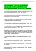 Microbiology &lpar;Tortora 12th edition&rpar; Chapter 6&comma; 7&comma; 10&comma; 11&comma; 12 Test bank Quizzes All Solved 2025-2026 Updated&period;