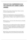 PRAXIS ART 5135 COMPREHENSIVE EXAM 2026 QUESTIONS WITH VERIFIED CORRECT ANSWERS