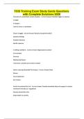 TCIS Training Exam Study Guide Questions with Complete Solutions 2026
