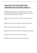 PRAXIS ART 5135 EXAM SCRIPT 2026 QUESTIONS AND SOLUTIONS GRADED A&plus;