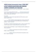 USAHS clinical neuroscience exam 2 2026-2027 LATEST VERSION QUESTIONS AND VERIFIED CORRECT ANSWERS JUST RELEASED  