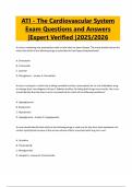 ATI - The Cardiovascular System Exam Questions and Answers &vert;Expert Verified &vert;2025&sol;2026