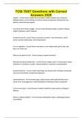 TCIS TEST Questions with Correct Answers 2026