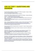 LEB 323 TEST 1 QUESTIONS AND ANSWERS 