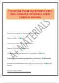 MKTG 5360 EXAM 3 QUESTIONS WITH 100&percnt; CORRECT ANSWERS LATEST VERSION 2025&sol;2026&period;