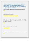 CSLB C10 ELECTRICAL CONTRACTOR TEST 1  EXAM UPDATED 2025 2026 WITH ALL NEW  QUESTIONS AND EXACTLY RIGHT ANSWERS &vert;  A&plus; QUALITY GUARANTEE