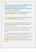 CSLB CONTRACTOR'S LAW & BUSINESS EXAM  UPDATED 2025 2026 WITH ALL NEW  QUESTIONS AND EXACTLY RIGHT ANSWERS &vert;  A&plus; QUALITY GUARANTEE 