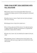 PSHRA EXAM SCRIPT 2026 QUESTIONS WITH FULL SOLUTIONS