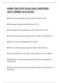 PSHRA PRACTICE EXAM 2026 QUESTIONS WITH VERIFIED SOLUTIONS