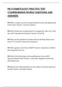 PSI COSMETOLOGY PRACTICE TEST COMPREHENSIVE REVIEW QUESTIONS AND ANSWERS