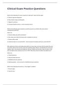 Clinical Exam Practice Questions And Correct Answers With Detailed Rationales&period;