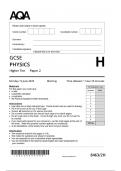 AQA GCSE Physics Paper 2 2025 (Higher Tier) – Complete
