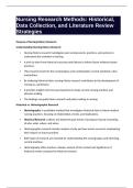 Nursing Research Methods&colon; Historical&comma; Data Collection&comma; and Literature Review Strategies