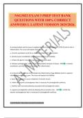 NSG3022 EXAM 3 PREP TEST BANK QUESTIONS WITH 100&percnt; CORRECT ANSWERS L LATEST VERSION 2025&sol;2026&period;