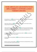 NURS 1000 EXAM 1 QUESTIONS WITH 100&percnt; CORRECT ANSWERS LATEST VERSION 2025&sol;2026&period;
