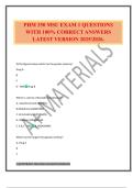 PHM 350 BUNDLED EXAMS QUESTIONS WITH VERIFIED ANSWERS 100&percnt; PASS&period;