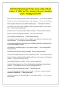 AAMI Comprehensive Review Exam &lpar;Arts&rpar; with all Correct & 100&percnt; Verified Answers &vert;Actual Complete Exam&vert; Already Graded A&plus;