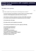 SOCRA Exam Questions with complete solutions already passed