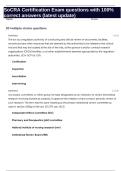SoCRA Certification Exam questions with 100&percnt; correct answers &lpar;latest update&rpar;