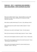 PHAR1101 - TEST 1 &vert; QUESTIONS AND ANSWERS &vert; 2025&sol;2026 UPDATE &vert; WITH COMPLETE SOLUTION
