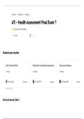 ATI Health Assessment Final Exam Study Guide &ndash; Comprehensive Review Material for Nursing Assessment 