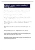 QIR &lpar;well answered&rpar; latest updated already passed