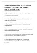 SAFe 6&period;0 LPM FINAL PRACTICE EXAM 2026 COMPLETE QUESTIONS AND VERIFIED SOLUTIONS GRADED A&plus;