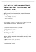 SAFe 6&period;0 LEAN PORTFOLIO MANAGEMENT EXAM STUDY GUIDE 2026 QUESTIONS AND ANSWERS GRADED