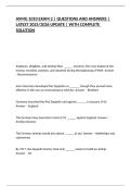 AVMG 1010 EXAM 2 &vert; QUESTIONS AND ANSWERS &vert; LATEST 2025&sol;2026 UPDATE &vert; WITH COMPLETE SOLUTION