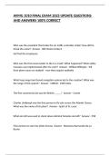 AVMG 1010 FINAL EXAM 2025 UPDATE QUESTIONS AND ANSWERS 100&percnt; CORRECT