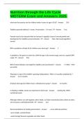Nutrition through the Life Cycle MIDTERM Exam and Answers 2025&period;