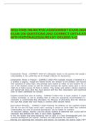 WGU C909 OBJECTIVE ASSESSMENT EXAM 2024-2025 ACTUAL EXAM 100 QUESTIONS AND CORRECT DETAILED ANSWERS WITH RATIONALES&vert;ALREADY GRADED A&plus;&vert;&vert;
