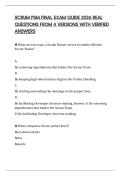 SCRUM PSM FINAL EXAM GUIDE 2026 REAL QUESTIONS FROM 4 VERSIONS WITH VERIFIED ANSWERS