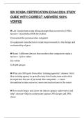 SDI SCUBA CERTIFICATION EXAM 2026 STUDY GUIDE WITH CORRECT ANSWERS 100&percnt; VERIFIED