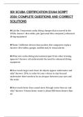 SDI SCUBA CERTIFICATION EXAM SCRIPT 2026 COMPLETE QUESTIONS AND CORRECT SOLUTIONS