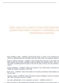 WGU C963 OA LATEST EXAM 2024-2025 REAL EXAM 200 QUESTIONS AND CORRECT ANSWERS (100% VERIFIED ANSWERS) |AGRADE