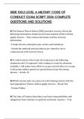 SERE 100&period;2 LEVEL A MILITARY CODE OF CONDUCT EXAM SCRIPT 2026 COMPLETE QUESTIONS AND SOLUTIONS