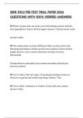 SERE 100&period;2 PRE-TEST FINAL PAPER 2026 QUESTIONS WITH 100&percnt; VERIFIED ANSWERS