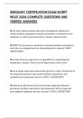 SERGEANT CERTIFICATION EXAM SCRIPT NFLST 2026 COMPLETE QUESTIONS AND VERIFIED ANSWERS