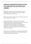 SERGEANT EXAMINATION PAPER NFLST 2026 FULL QUESTIONS AND SOLUTIONS 100&percnt; CORRECT
