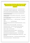 AAMI Accounting 2 Final Prep with all Correct & 100&percnt; Verified Answers&vert; Actual Complete Exam&vert; Already Graded A&plus;