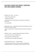 HCM QUIZ 5 &lpar;LATEST&rpar; 2025 UPDATE &vert; QUESTIONS WITH 100&percnt; CORRECT ANSWERS&period;