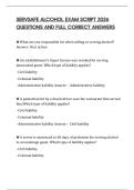 SERVSAFE ALCOHOL EXAM SCRIPT 2026 QUESTIONS AND FULL CORRECT ANSWERS