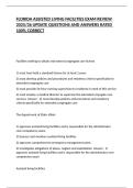 FLORIDA ASSISTED LIVING FACILITIES EXAM REVIEW 2025&sol;26 UPDATE QUESTIONS AND ANSWERS RATED 100&percnt; CORRECT