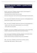 ISM3004 EXAM 2 WEEK 5 QUESTIONS & ANSWERS