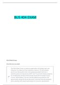 BUS 404 STERN MIDTERM PART 2 LATEST UPDATE GRADED A&plus;